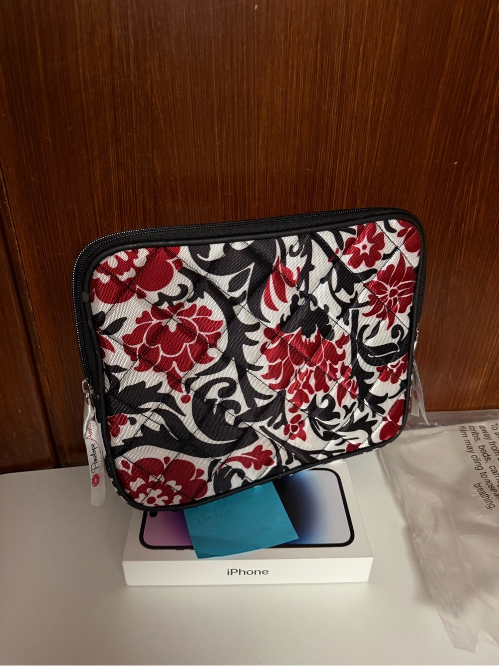 Floral Quilted Tablet Sleeve - Ruby and Onyx designs